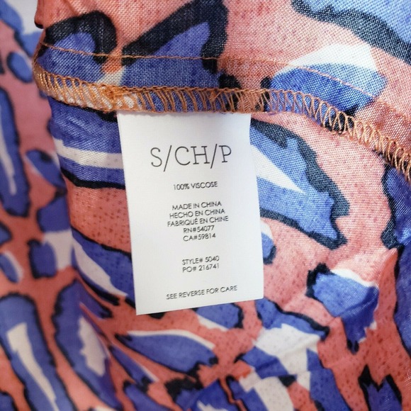 Cabi‎ Small Isla Cami Oversized Tank Top Animal Print Button Front - Picture 8 of 10